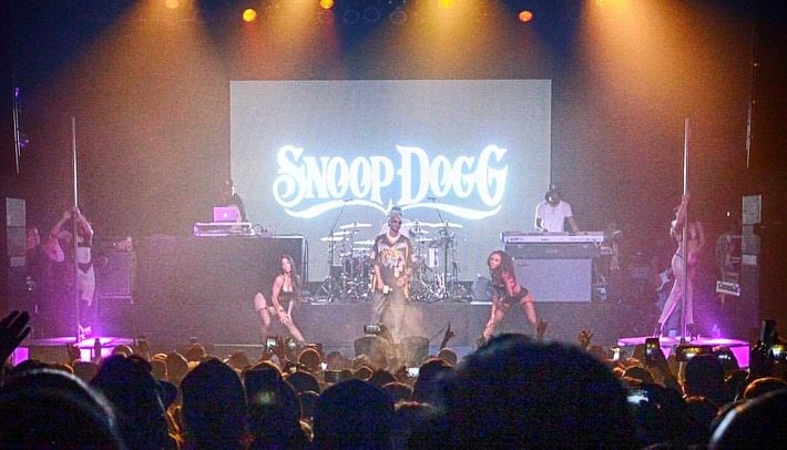 Snoop Dogg, live on stage